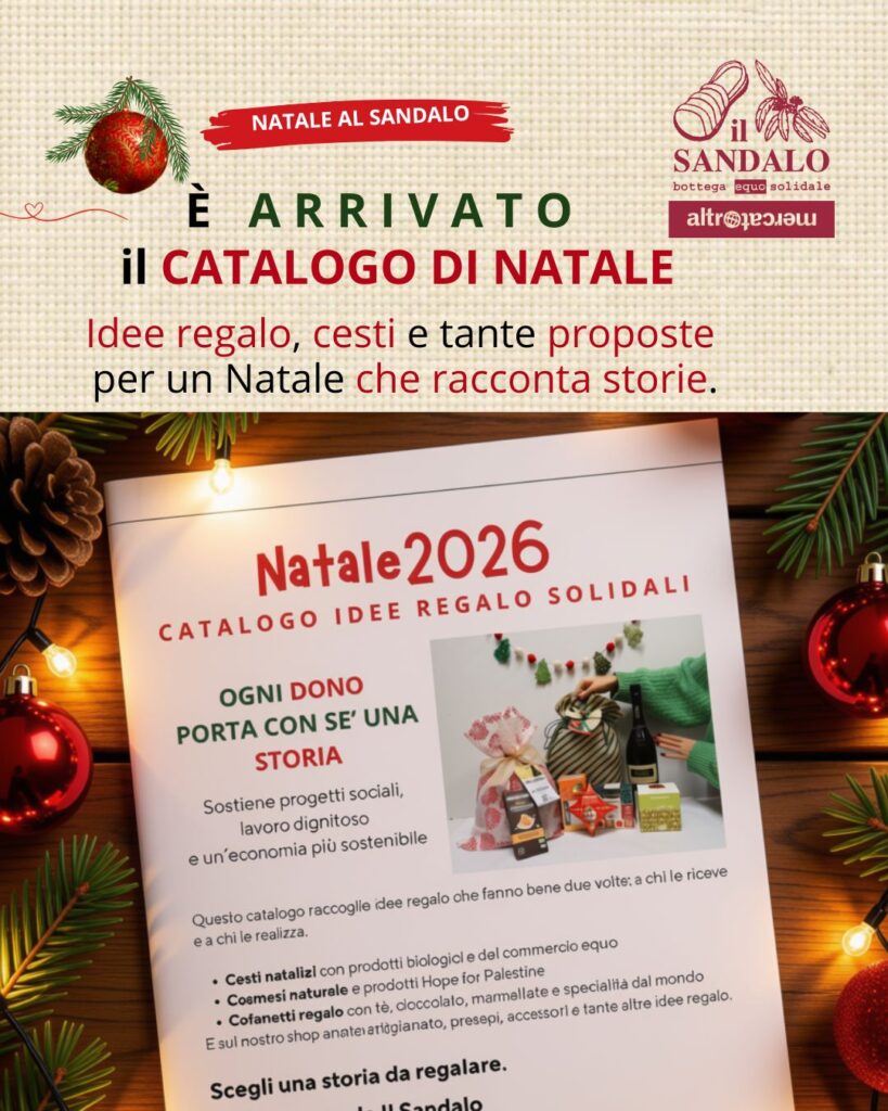 catalogo idee regalo solidali Natale 2026 Il Sandalo